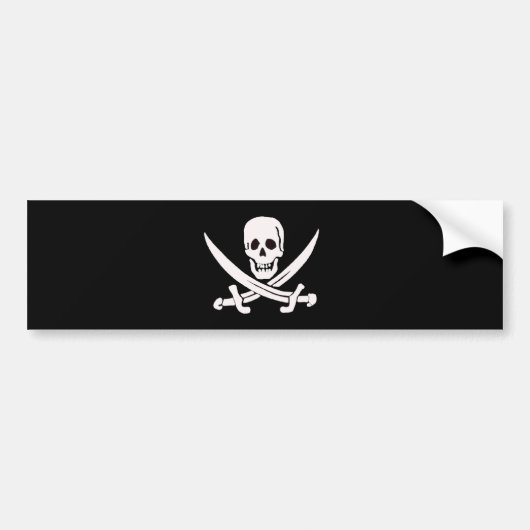 Jack Rackham-White Bumpersticker (Voorkant)