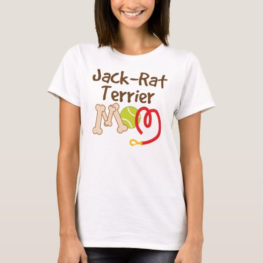 Jack Rat Terrier Hondenras Mam Gift T-shirt (Voorkant)