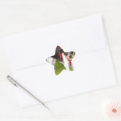 jack russel doodsbang ster sticker (Envelop)