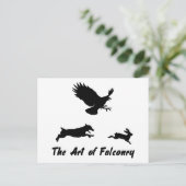 Jack Russel en Falconry Briefkaart (Staand voorkant)