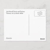 Jack Russel en Falconry Briefkaart (Achterkant)