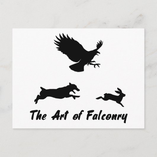Jack Russel en Falconry Briefkaart (Voorkant)