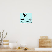 Jack Russel en Falconry Poster (Keuken)