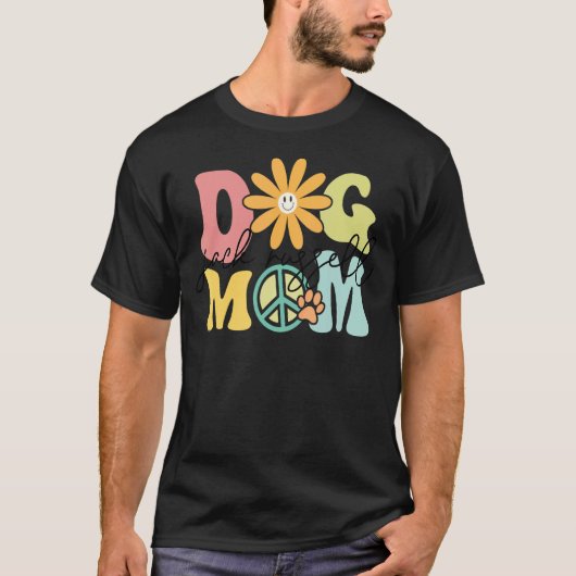 Jack Russel Groovy Dog Mam Pet T-shirt (Voorkant)