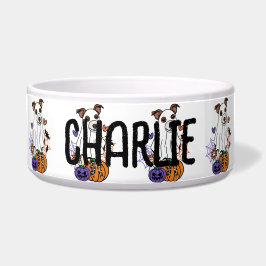 Jack Russel Halloween Ghost Dog Voerbakje