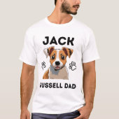 Jack Russel Lover Quote: Jack Russell Pap T-shirt (Voorkant)