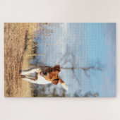 Jack Russel op de vlucht... Legpuzzel (Horizontaal)