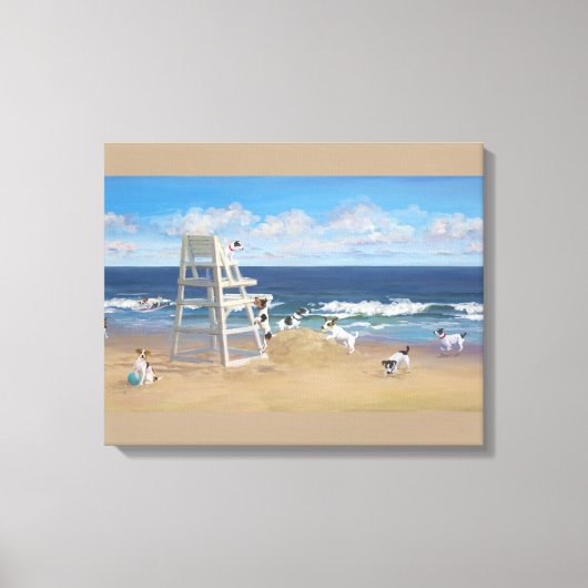 Jack Russel staarten canvas print #2 (Voorkant)
