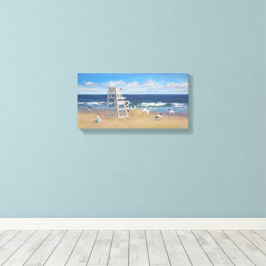 Jack Russel Tails Canvas Afdruk (Insitu (Houten vloer))