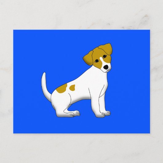 Jack Russel Terrier Briefkaart (Voorkant)