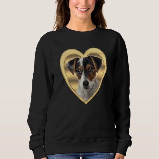Jack Russel Terrier Dog Heart Jack Russel Terrier Trui (Voorkant)