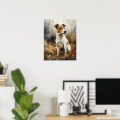 Jack Russel Terrier Hondenkunst Print Poster (Thuiskantoor)