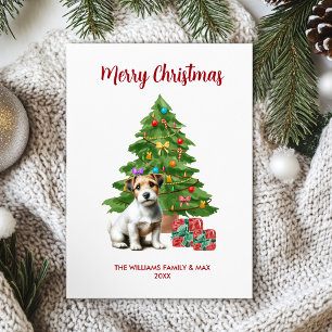 Jack Russel Terrier Kerstkaart