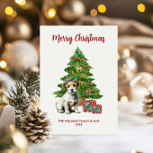 Jack Russel Terrier Kerstkaart