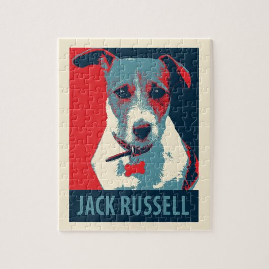 Jack Russel Terrier Political Hope Parody Legpuzzel (Verticaal)