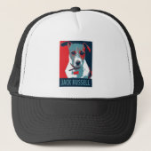 Jack Russel Terrier Political Hope Parody Trucker Pet (Voorkant)