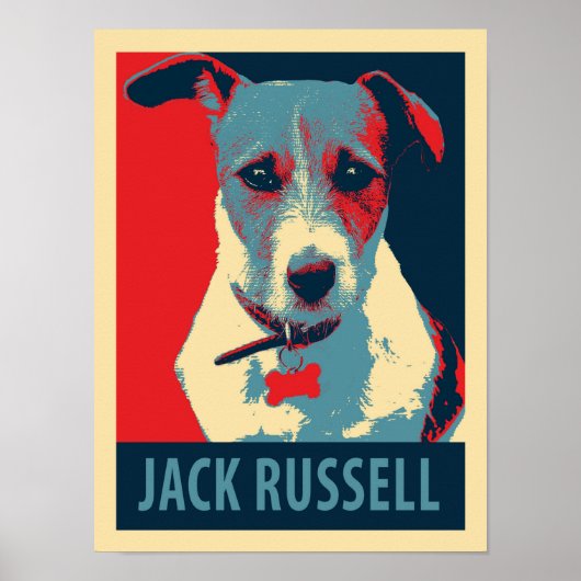 Jack Russel Terrier Political Parody Poster (Voorkant)