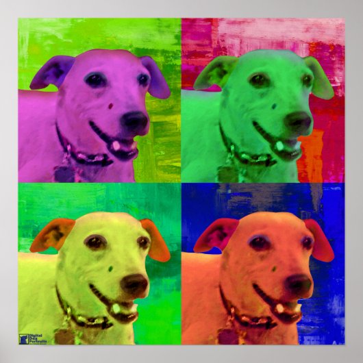 Jack Russel Terrier Pop Art Poster (Voorkant)