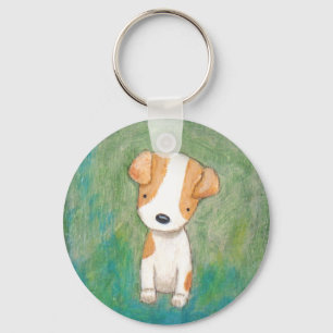 Jack Russel Terrier Puppy Dog Key chain Sleutelhanger