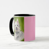Jack Russel | Tweekleurige mok, 450 ml Mok (Voorkant links)