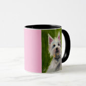 Jack Russel | Tweekleurige mok, 450 ml Mok (Voorkant rechts)