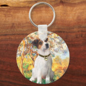 Jack Russell 3 - Lente Sleutelhanger (Voorkant)