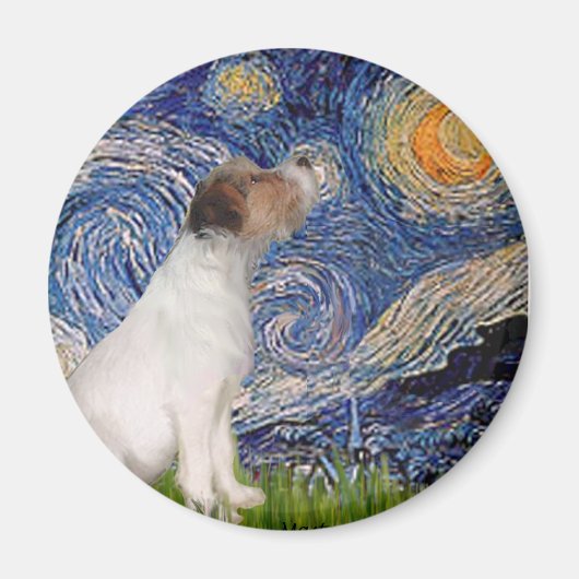 Jack Russell 5 - Sterrennacht Magneet (Voorkant)