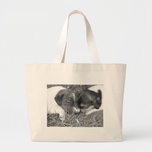 Jack Russell Bag Grote Tote Bag (Voorkant)