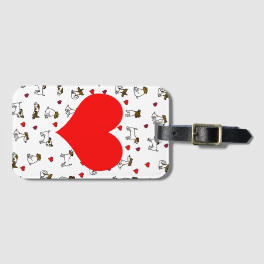 Jack Russell Bagagelabel (Voorkant (horizontaal))