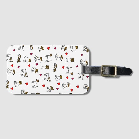 Jack Russell Bagagelabel (Voorkant (horizontaal))