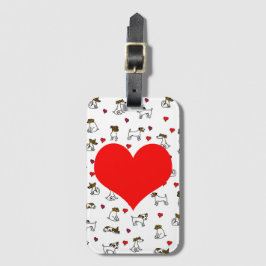 Jack Russell bagtag Bagagelabel