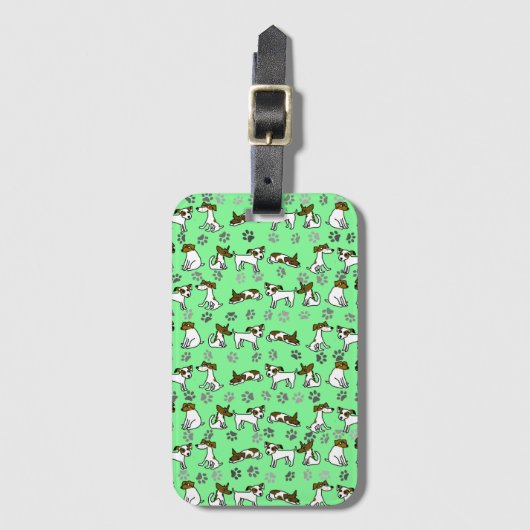 Jack Russell bagtag Bagagelabel (Voorkant (verticaal))