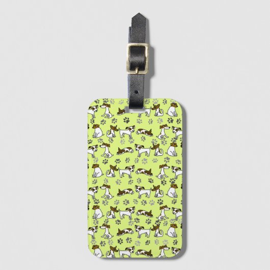 Jack Russell bagtag Bagagelabel (Voorkant (verticaal))