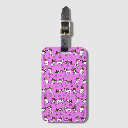 Jack Russell bagtag Bagagelabel (Voorkant (verticaal))