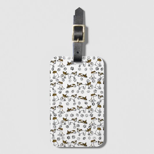 Jack Russell bagtag Bagagelabel (Voorkant (verticaal))
