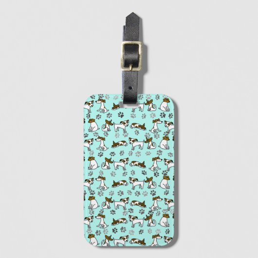 Jack Russell bagtag Bagagelabel (Voorkant (verticaal))