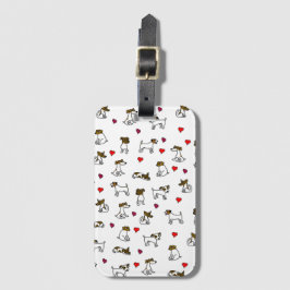 Jack Russell bagtag Bagagelabel