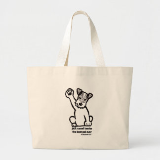 Jack Russell Best Pal Grote Tote Bag