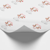 Jack Russell Beste Kerstman.... Cadeaupapier (Hoek)