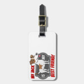 Jack Russell - Beste vriend Bagagelabel (Voorkant verticaal)
