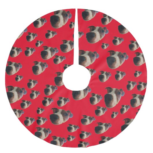 Jack Russell Boomkleed Kerstboom Rok (Voorkant)