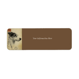 Jack Russell  Briefkaart Etiket