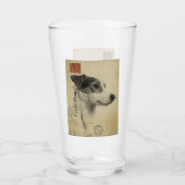 Jack Russell Briefkaart Glas (Achterkant)