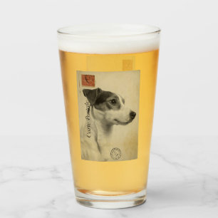 Jack Russell  Briefkaart Glas