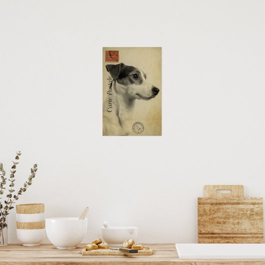Jack Russell Briefkaart Poster (Keuken)