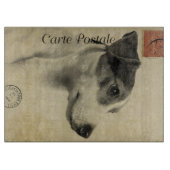 Jack Russell  Briefkaart Snijplank (Voorkant)