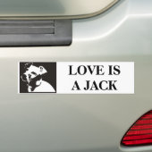 Jack Russell Bumpersticker (Op auto)