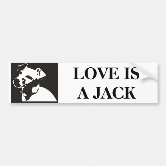 Jack Russell Bumpersticker (Voorkant)