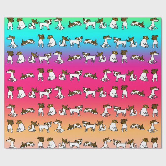 Jack Russell-cadeaupapier Cadeaupapier (Vlak)