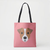 Jack Russell Canvas tas (Voorkant)